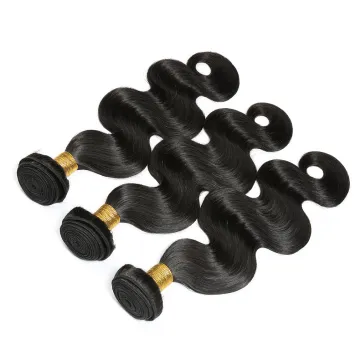Brazilian Body Wave Hair 4 Bundles with Closure Remy Human Hair Weave Bundles With Closure Natural Color