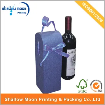 Best Selling Delicate Wine Packaging Box Manufacturer With Handle