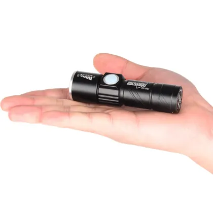 Small Body Aluminum USB Charging LED Gift Flashlight Torch