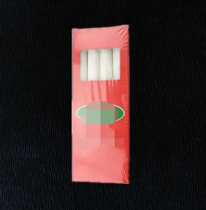 Long white household candles for Madagascar