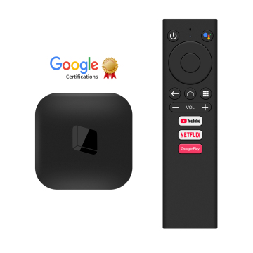 Fornitore China: 4 core Android SET TOP Box con archiviazione da 4 GB/16 GB/32 GB e certificato GG per la riproduzione video HD - Android TV Box