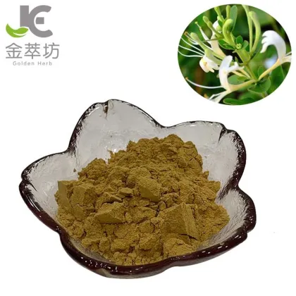 Hot sales pure japanese honeysuckle extract powder/honeysuckle flower extract powder