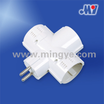 Adaptador alemão de 3 maneiras