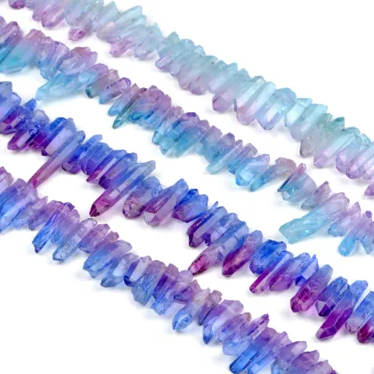 Duotone Crystal Column Beads - Bradley Beal Murano Charm Jewelry Making