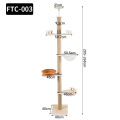 Double Cat tree with Large Wooden Cat House