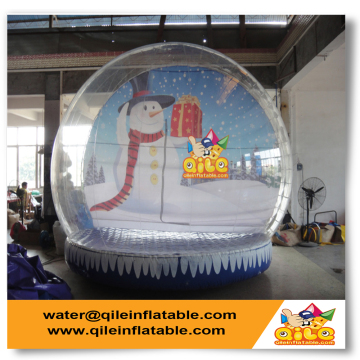 custom Christmas decoration PVC inflatable snow globe for holiday party on sale