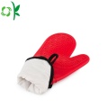 Mitaines de cuisson en silicone Chrstmas Gants de cuisine épais