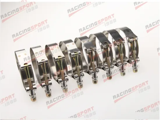 8pcs 2.25"inch Turbo Pipe Hose Coupler T-bolt Clamp Stainless Steel 60/68mm