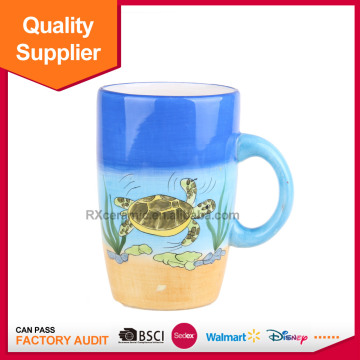 Factory direct sale animal tortoise tall ceramic coffee tea cup