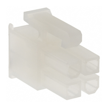 White Sealed Automotive 4 Pin and 6 Pin Bullet Connectors