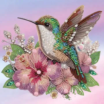 5D Diamond Art Painting Kit - Flower Magpie Design, Perfect DIY Mosaic Craft Gift for Beginners and Loved Ones