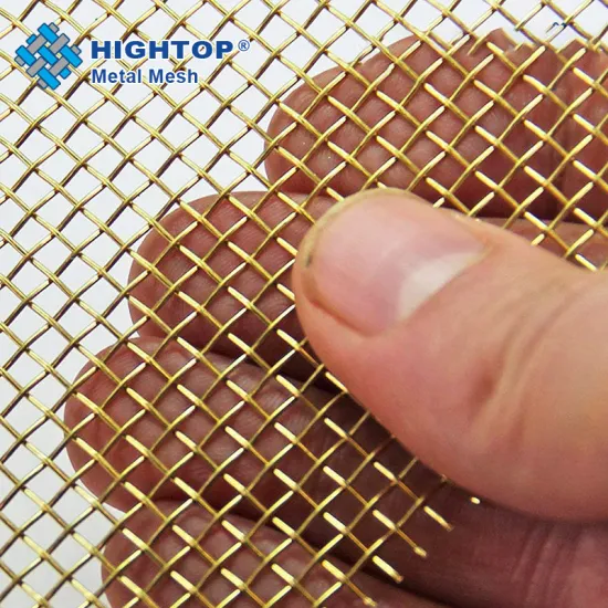 60-250 Mesh Brass Woven Wire Mesh Screens for Filters