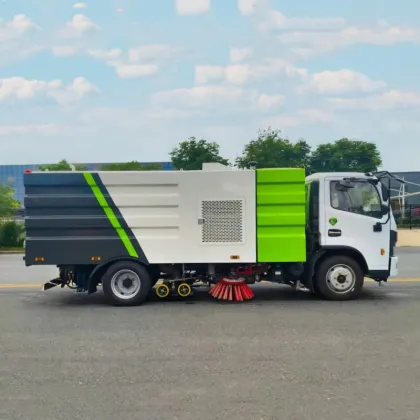 Sanitation vehicle City road sweeper Government sprinkler