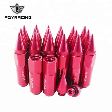 20pcs Aluminium erweiterter Tuner mit Spike für Räder/Felgen M12X1.25 Radlugmuttern