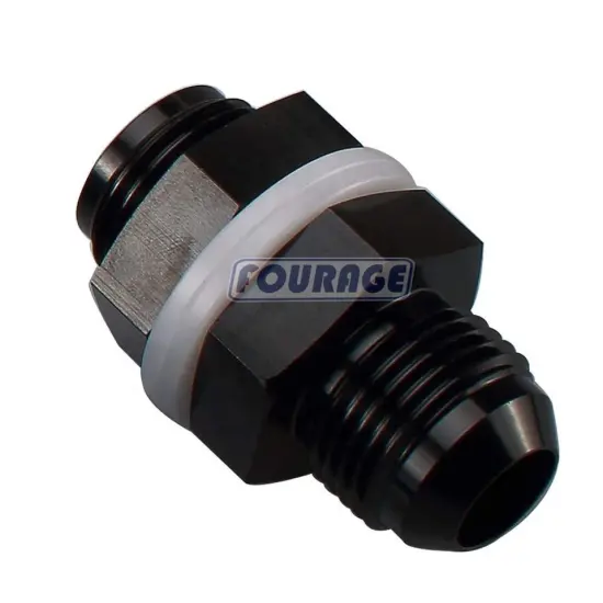 Aluminum Straight AN Male Flare Adapter for Fuel Cell Bulkhead Fitting