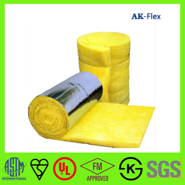 Fire retardant thermal insulationa coustic absorption glass wool