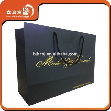 2016 China promotional printed paper grocery bags with logo