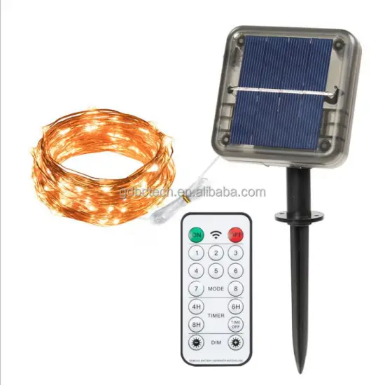 COPPER WIRE STRING LIGHT SOLAR POWER REMOTE CONTROLLER for christmas decoration holiday lighting garden