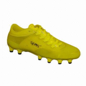 FG Outdoor Soccer Shoes with TPU Sole and PU Upper, Customized Designs are Accepted