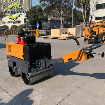 Double Wheel Road Roller 790kg Small Walk-behind Roller