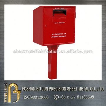 China manufacturer custom painted metal mailbox