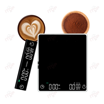Waterproof Smart Coffee Scale with Timer and Flow Rate Control