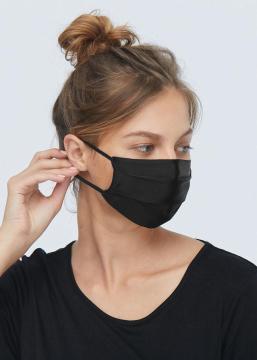 Maschera di garza di pura seta accogliente riutilizzabile confortevole e traspirante | Anelli per le orecchie regolabili Filo per naso regolabile a 2 strati