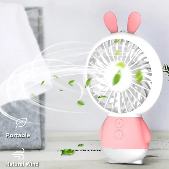 Outdoor Handheld Fan Rechargeable Night Light Fan