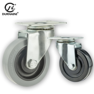 3/4/5 Inch ESD Casters TPR Swivel Caster Wheel with Brake Screws for Rubber Products