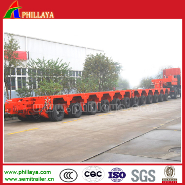 Lowbed Lowboy Hydraucli Modular Lowbed Semi Heavy Duty Trailer
