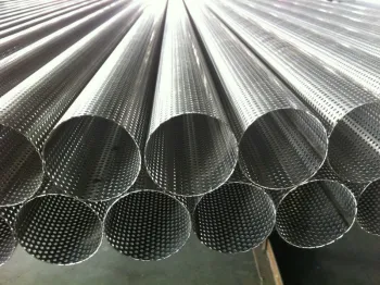 Alloy Decorating Perforated Metal Tube With Micron Round
