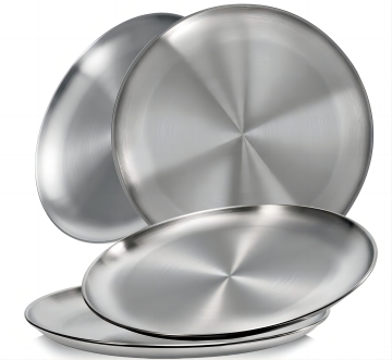 Stainless steel dinner plate