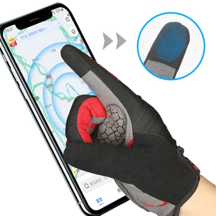 Microfiber Racing Protective Shockproof Pads Gloves for Motorcycle and Cycling