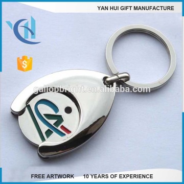 high quality custom metal iron/brass shopping trolley coin
