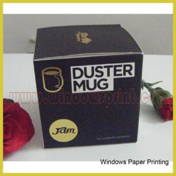 Paper Mug Box With Gold Stamping logo
