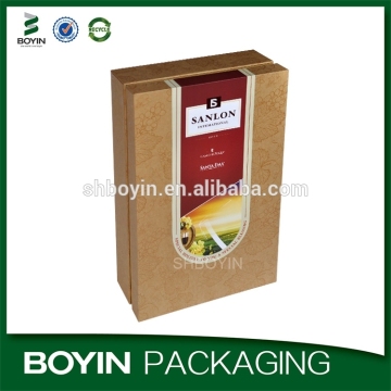 Fashion ecofriendly custom paper wine storage boxes