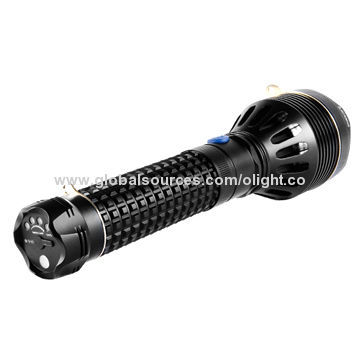 Rechargeable LED Flashlight, 1,250lm Maximum Output, Ultra Thrower Arrive to 1000m