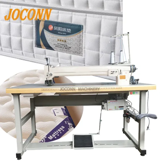 Professional Mattress Cushion Sofa Logo Trademark Fabric Label Design Sewing Machine Long Arm" 

However, to make it more suitable for a search engine query, we can condense it slightly:

"Mattress Cushion Sofa Logo Trademark Fabric Label Design Sewing Ma