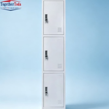 Tủ văn phòng bằng kim loại bền bỉ với cửa khóa đơn và ngăn lưu trữ 3 lớp để đựng hồ sơ nhân viên Trường học tại nhà Nơi làm việc