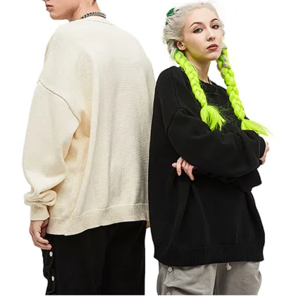 Autumn and winter retro high street knitted sweater