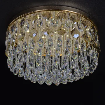 chrome light decorative led crystal ceiling chandelier