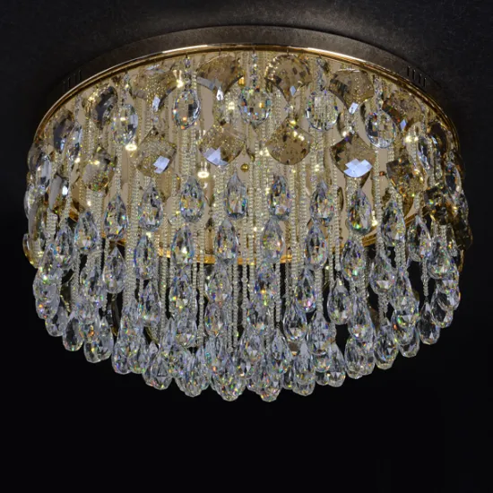 chrome light decorative led crystal ceiling chandelier