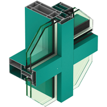 Energy Saving Casement Windows with Aluminum Profile