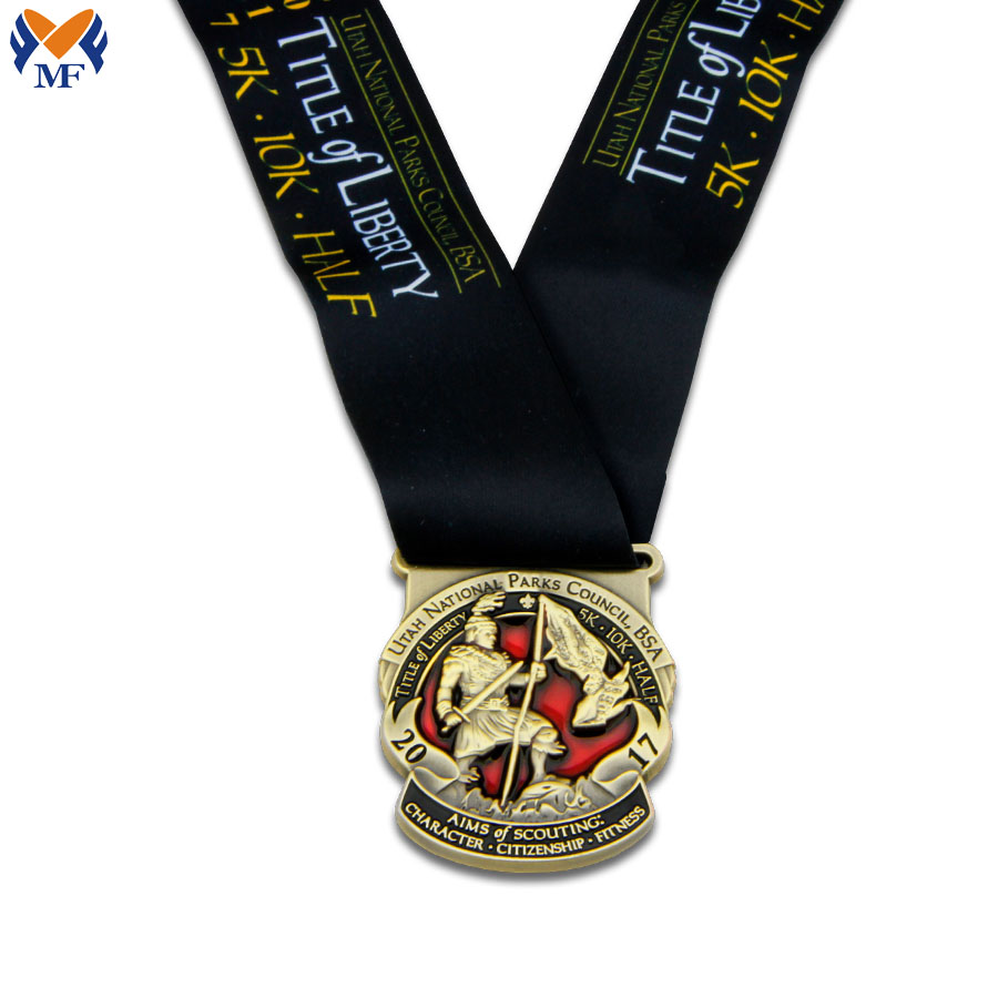 Medalha de ouro de elogio de metal personalizado Alta qualidade