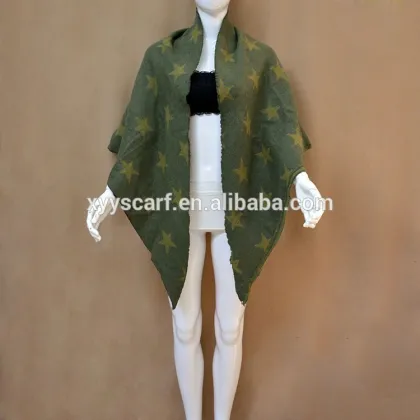 hangzhou factory new design double face cashmere triangle head scarf