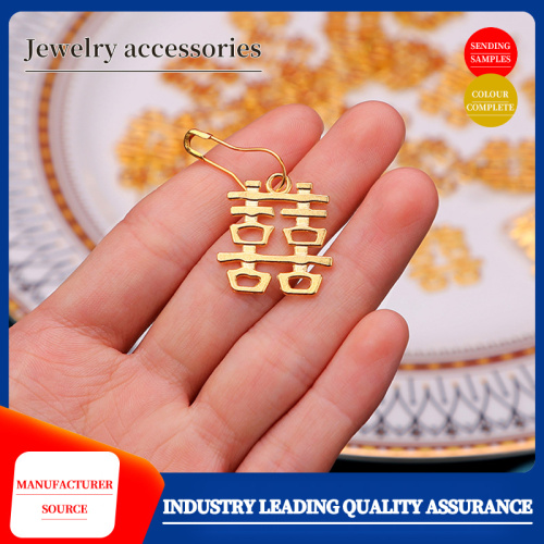 Metal alloy auspicious characters