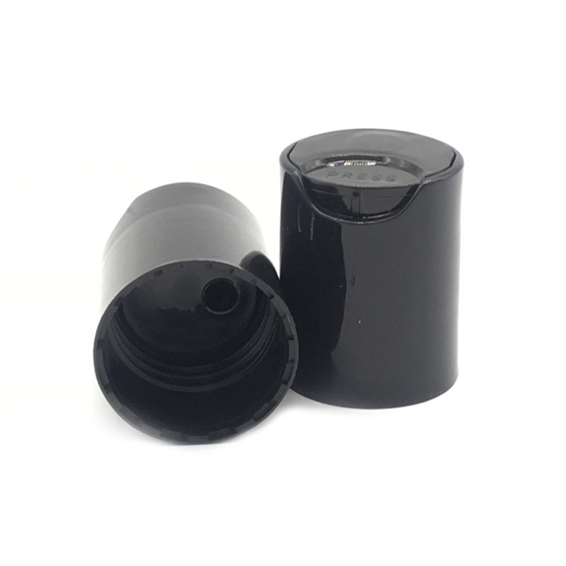 Shampoo Container Plastic 28/410 Zwarte schijf Top Cap 24/410 Bottle dop