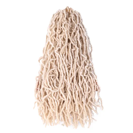 Hot Selling Colored Heat Resistant High Quality Fashion Twist Natural Extensions Curly Hair Braiding Nu Soft Locs Crochet Hair