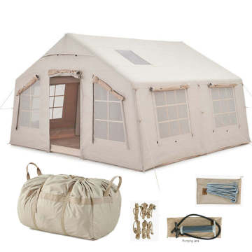High-Quality 4-Person 4-Season Luxury Large Outdoor Family Inflatable Camping Tent