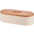 Large Oval Bread Bin with Bamboo Lid